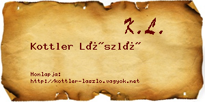 Kottler László névjegykártya
